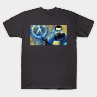 Half-Life Gordon Freeman Starry Night T-Shirt